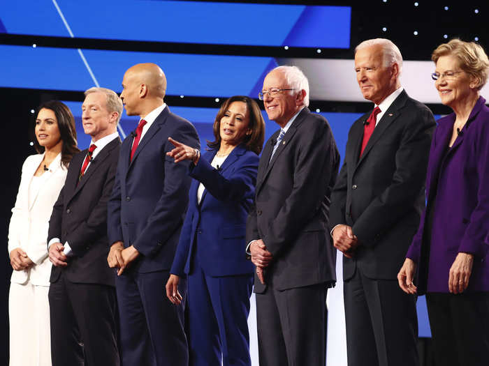 Democratic primary debates 7-12: January to April 2020