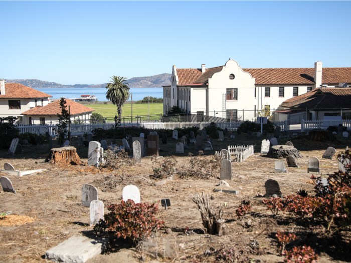 To the north of the fort, nestled underneath the freeway, is the Presidio Pet Cemetery, open to the public.