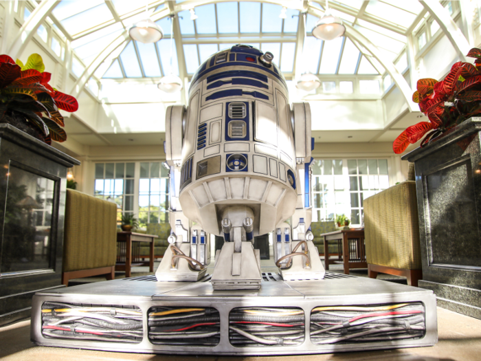 Many a Star Wars fan has ventured here to catch a glimpse of the memorabilia on display inside the lobby.