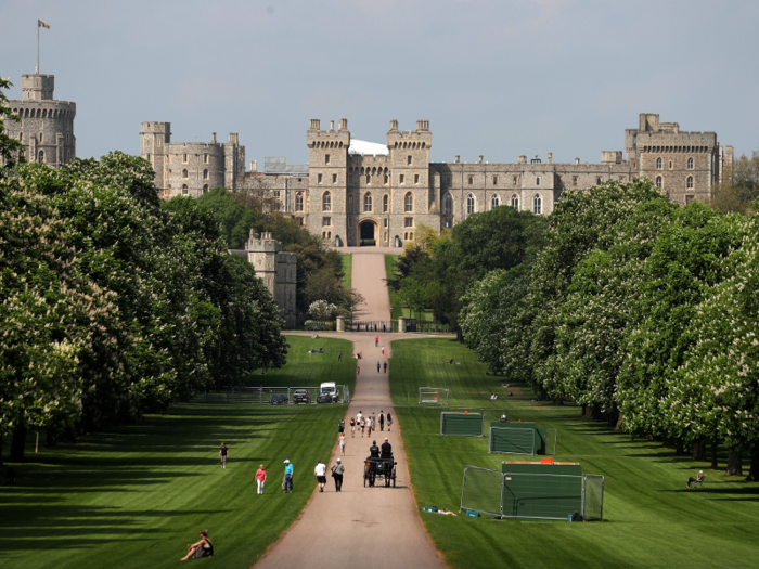 The Inner Hall can be seen as visitors take the near-three mile walk, which was created by Charles II in the 1680s. The Royal Collection Trust also announced that a new path will be opened to the hall, allowing the public to see it for the first time since it was closed over a century ago.