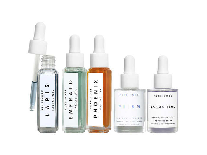 Herbivore Jewel Box Mini Facial Oil + Serum Set