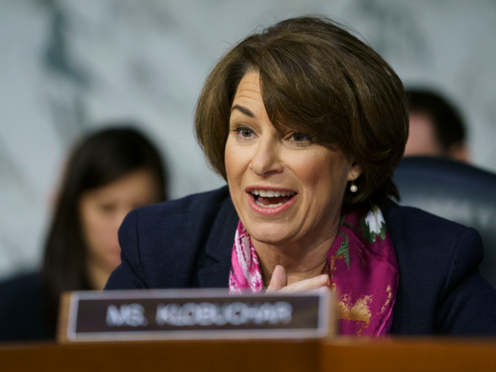 Amy Klobuchar took a job as a carhop at a local A&W root beer stand as a teenager — where her job was washing mugs.