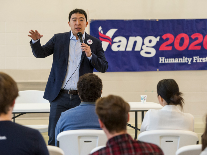 Andrew Yang has spoken on the campaign trail about the tough lessons he learnt in his first job — working as a bus boy in a Chinese restaurant.