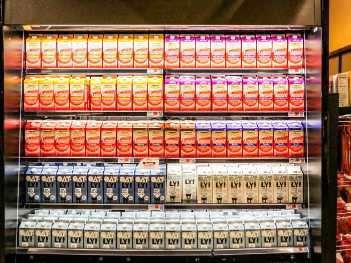 But there was another entire milk fridge filled with Darigold milk and Oatly oat milk — a prime example of how Wegmans has something for pretty much every dietary restriction.