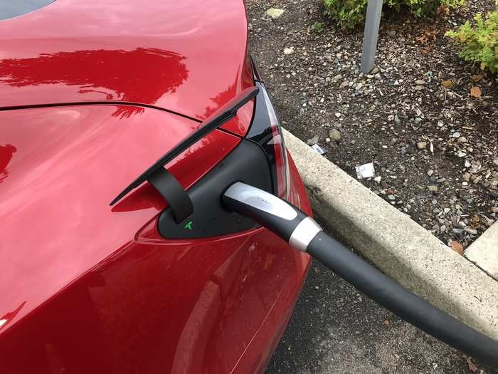 I recharged my tester Model 3 at a Supercharger location near my home. But most owners will charge overnight using a "level 2" setup at 240 volts. It