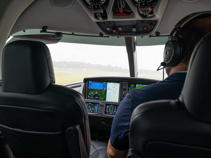 For the demonstration, we took off from Westchester Airport in the suburbs of New York City.