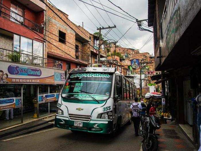 Buses also come to these areas, but trying get down to the rest of the city this way takes much longer. This is what people relied on before the cable cars were introduced, and Alvarez Correa, said people now "have to spend significantly less time travelling."