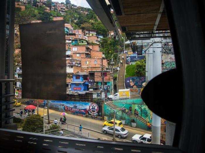 The cable cars connect to areas that were once considered "no-go" neighborhoods like Santo Domingo, which was once one of the city