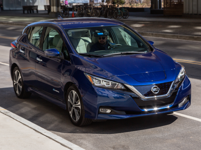 3. Nissan LEAF: 71% depreciation, about a $25,350 difference