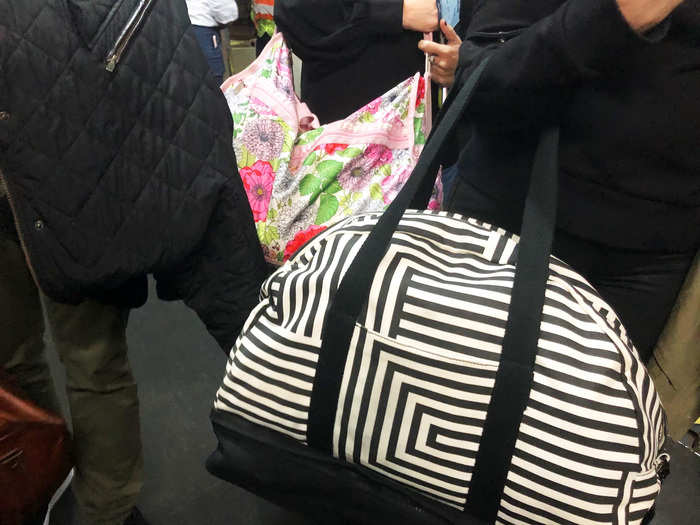 Plus, people with non-rolling luggage got to hold onto their bags, even though some were even bigger than my carry-on.