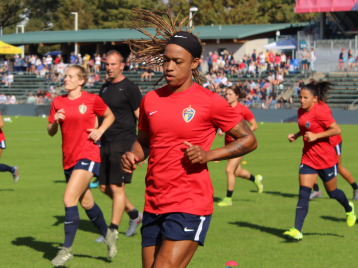 But the USWNT had representation as well, including striker Jess McDonald...