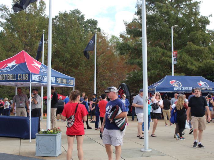 I got to the stadium well ahead of the start time and got my lay of the land — but plenty of fans had arrived ahead of me.