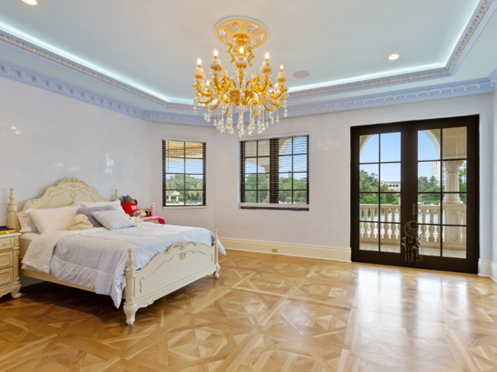 Each bedroom has views of the water.