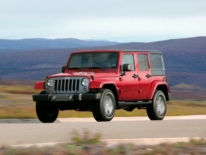 1. Jeep Wrangler Unlimited: 30.0% depreciation. Difference: $12,188.