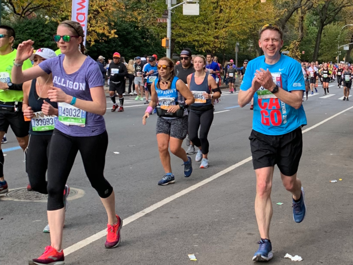 During the short stint in the Bronx, Lydia started falling behind and decided to let Chris carry on the rest of the way.  With only a few miles to go, Chris kicked up the pace — a bit too early, in fact.