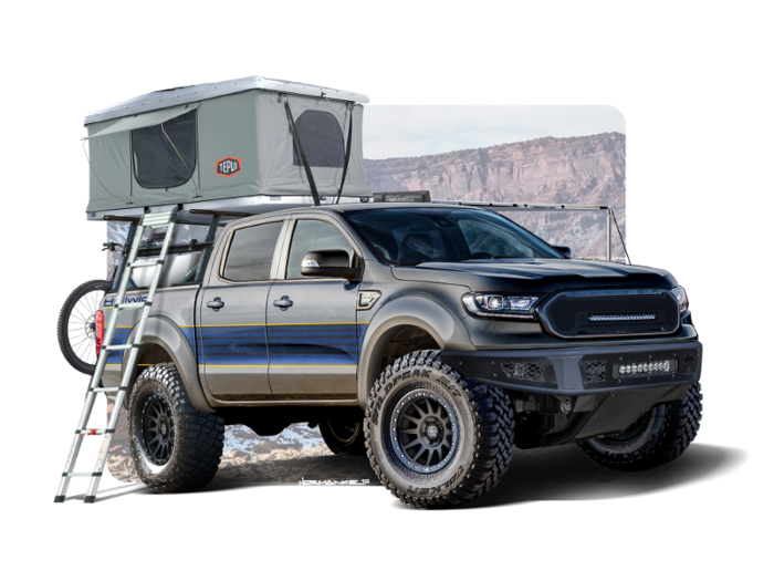 "This Hellwig 2019 Ford Ranger targets the ultimate adventure vehicle for outdoor enthusiasts who value sustainability," the automaker said in a statement.