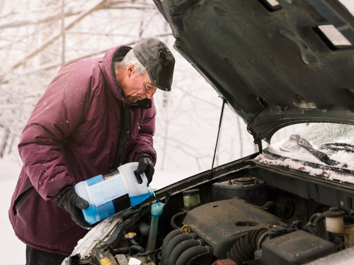 Replace brake and windshield fluids with formulas made for winter.