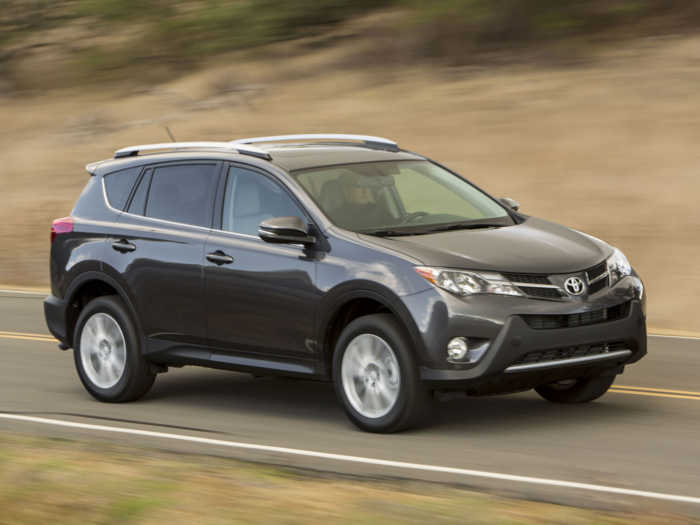 4. Toyota RAV4: 44.6% depreciation. Difference: $12,886.