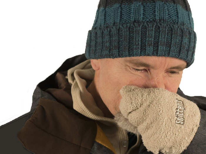 Snot (and tear) mittens, for those who work outdoors, or just won