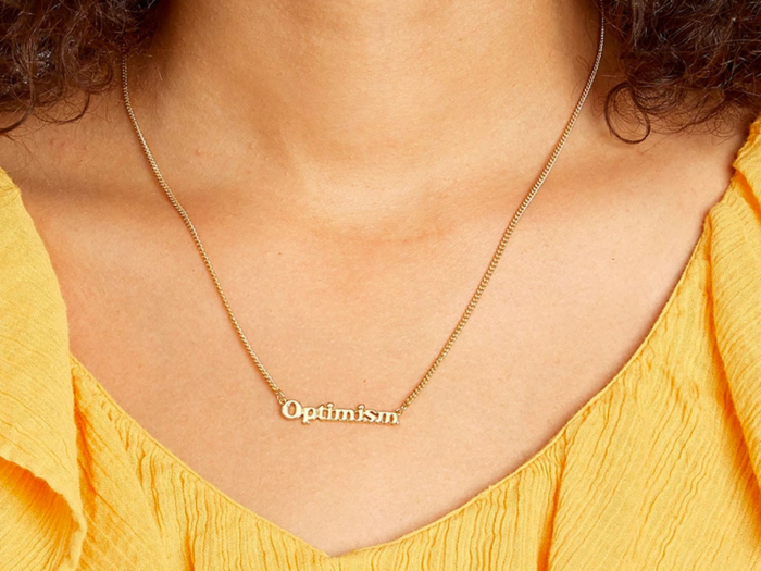 A simple necklace that reminds them of their intentions