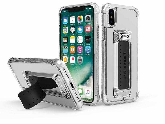 A sturdy phone case with a built-in kickstand