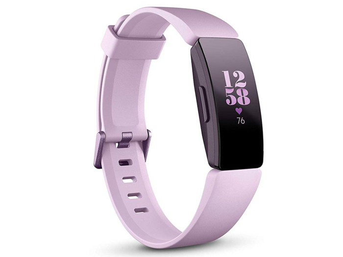 A sleek fitness tracker that includes heart rate monitoring