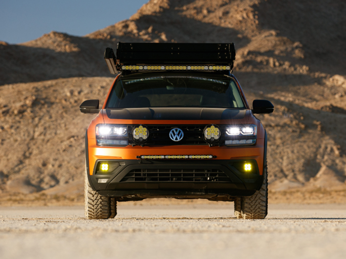 The “overland-themed” Volkswagen Atlas Adventure Concept was created by the Volkswagen Innovation and Engineering Center California.