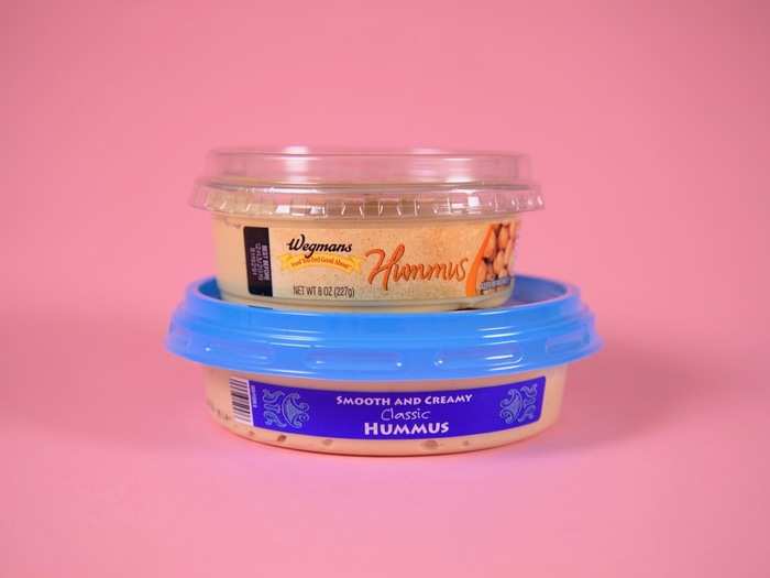 Surprisingly, the Wegmans hummus at $1.99 was actually cheaper than the Trader Joe