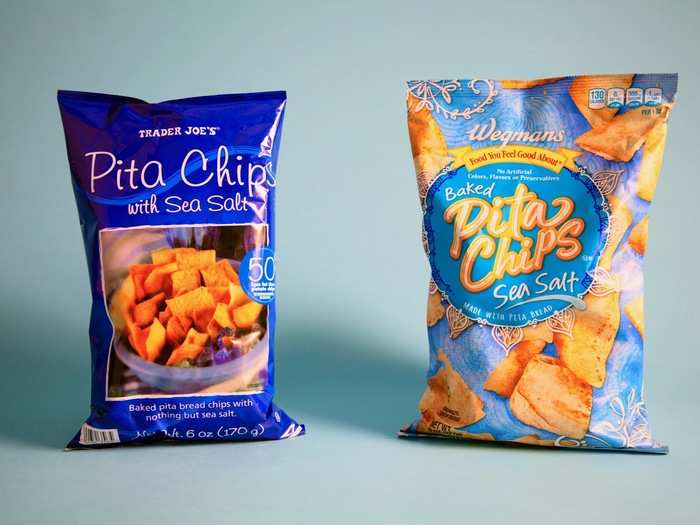 6. PITA CHIPS — This salty snack was one of the easiest products for us to find in both stores.