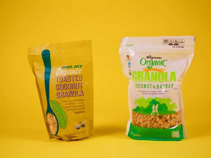 4. GRANOLA — In a pleasant surprise, we managed to find coconut-flavored granola at both Trader Joe