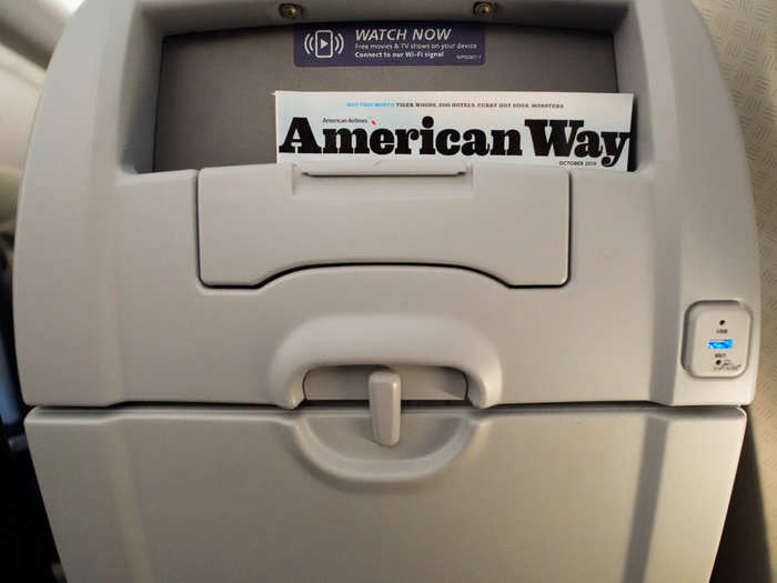 But at least American Airlines had a USB port for every seat, which is something my Jet Blue flight didn