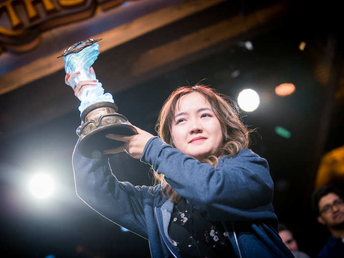 "Hearthstone" player Xiaomeng "VKLiooon" Li became the first woman to win a BlizzCon esports championship, and the first Chinese Global Champion.