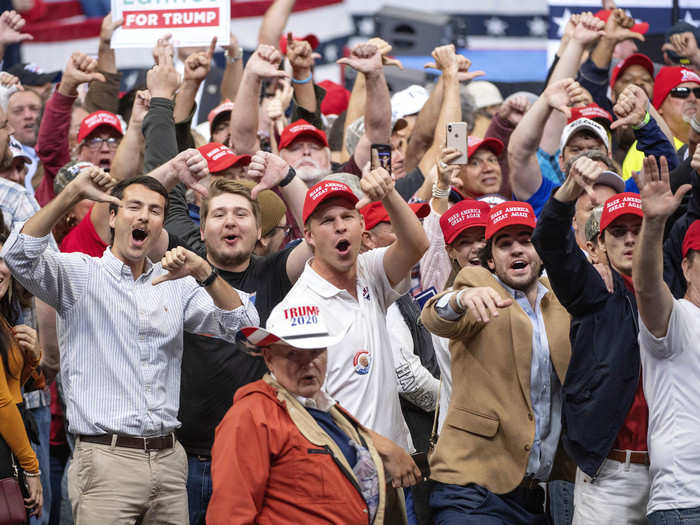 Some heckled. Although a few attendees did speak to the Texas Tribune, including Ronnie Drury, who arrived 12 hours early to hear Trump speak. Drury said he was there to hear about Trump