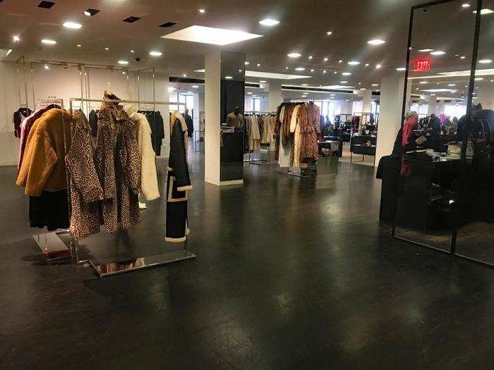 Similar to the beauty department, the outerwear section showed no demarcation of sales or liquidation, which was confusing.