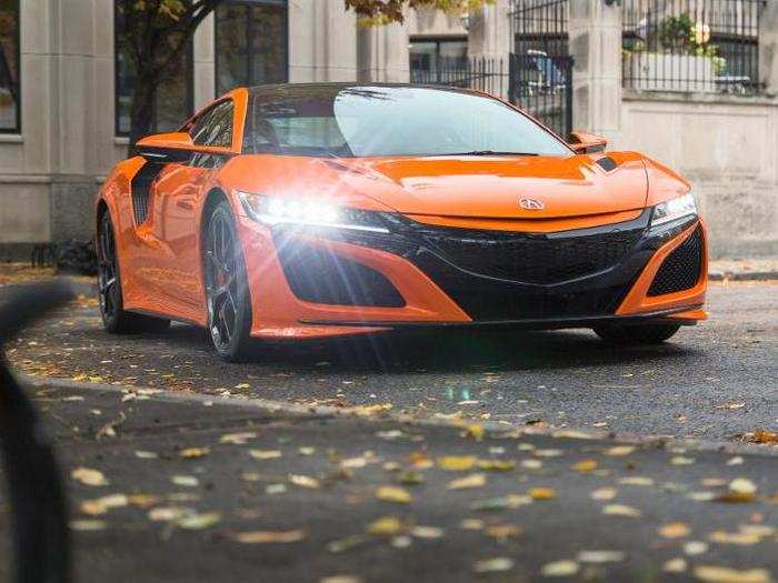 In this company, the Business Insider 2016 Car of the Year-winning Acura NSX is a relative steal at just under $200,000 for the updated version.