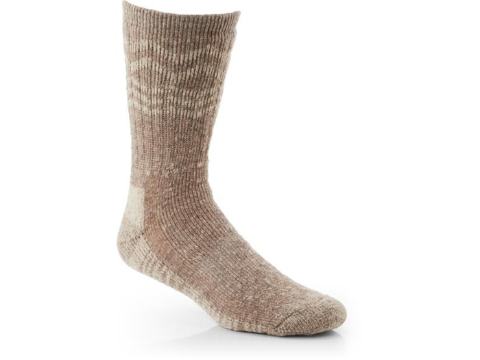 Ultra-warm socks made from bison wool