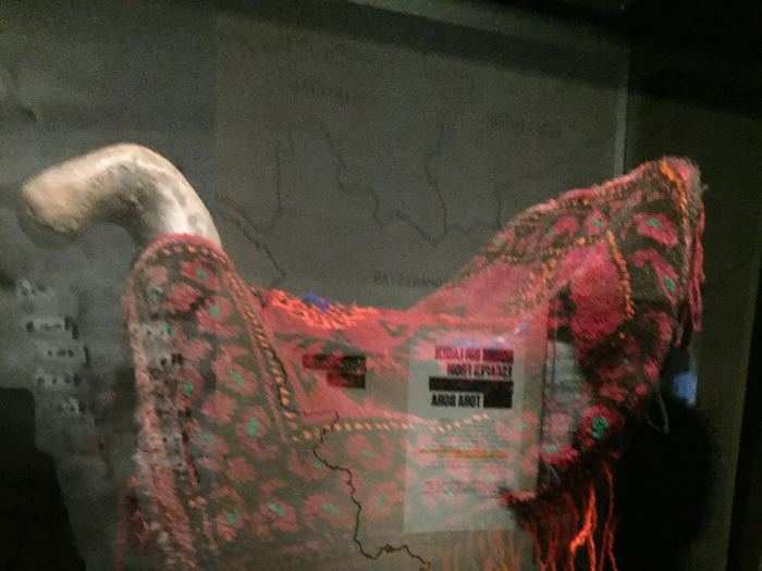 This saddle and cover was used by the "Horse Soldiers" in Afghanistan.