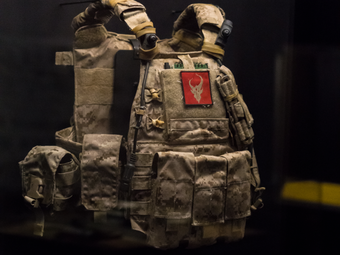 A vest worn by one of the members of SEAL Team 6 during the raid on bin Laden