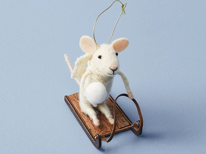 A charming mouse ornament