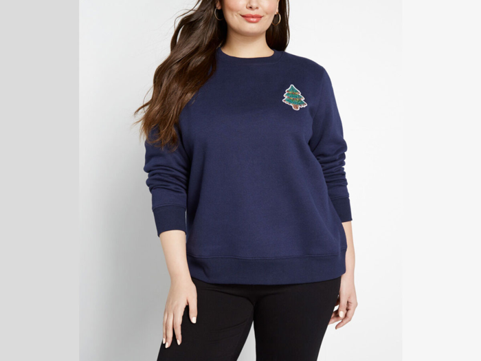 A simple sweatshirt with festive accents