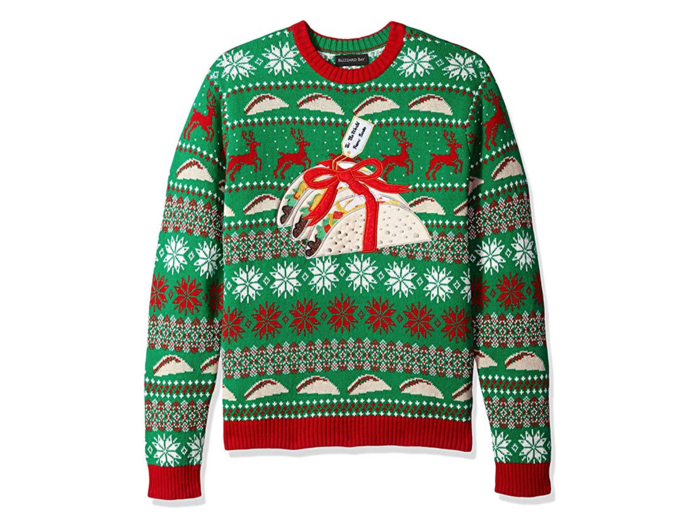 An ugly Christmas sweater for foodies