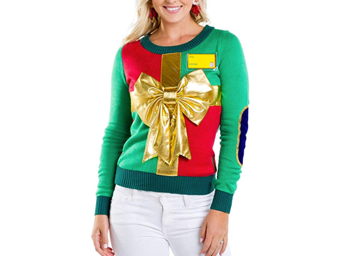 A standout sweater that looks like a gift