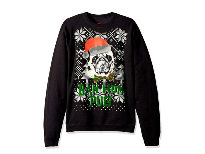 A punny pug sweater