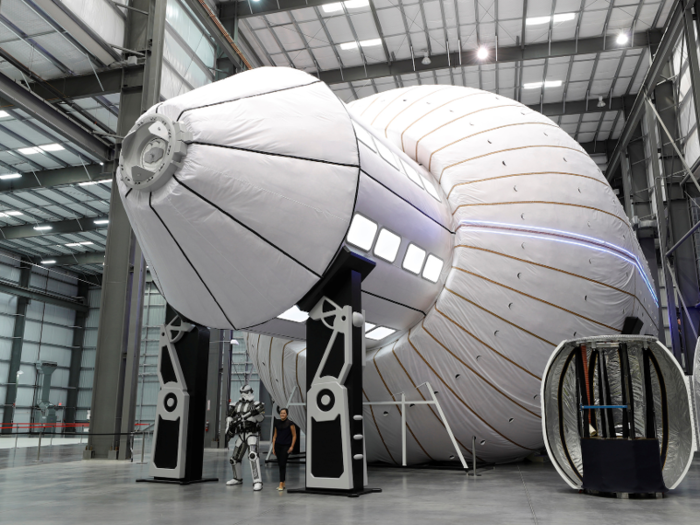 NASA officials and astronauts toured another Bigelow prototype, called Olympus, in October.