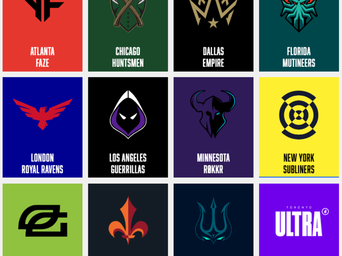 The Call of Duty League will launch with 12 teams from four different countries.