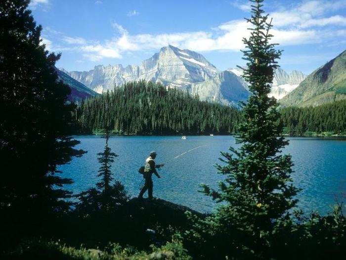 During the last Ice Age, giant glaciers carved out mountains in Glacier National Park in Montana. But now only a small fraction of the park