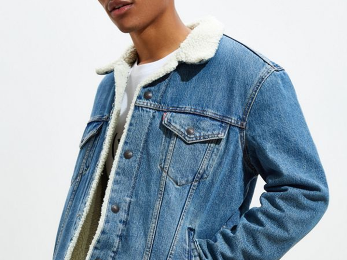 A wintry update to the classic denim jacket