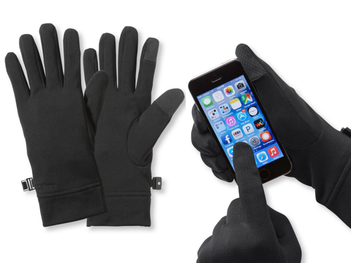 A pair of touchscreen gloves