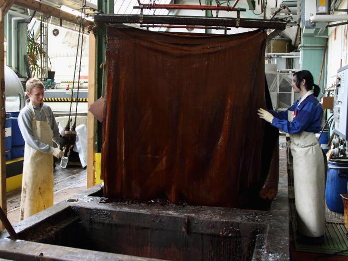 Leather manufacturing cut 38,500 jobs between 2001 and 2017.