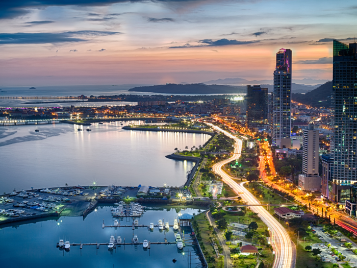 7. Panama City, Panama, had a population of 1,822,000, which was 42.9% of the country